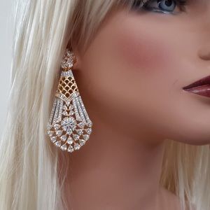 NWT Cubic Zirconia Drop Earrings